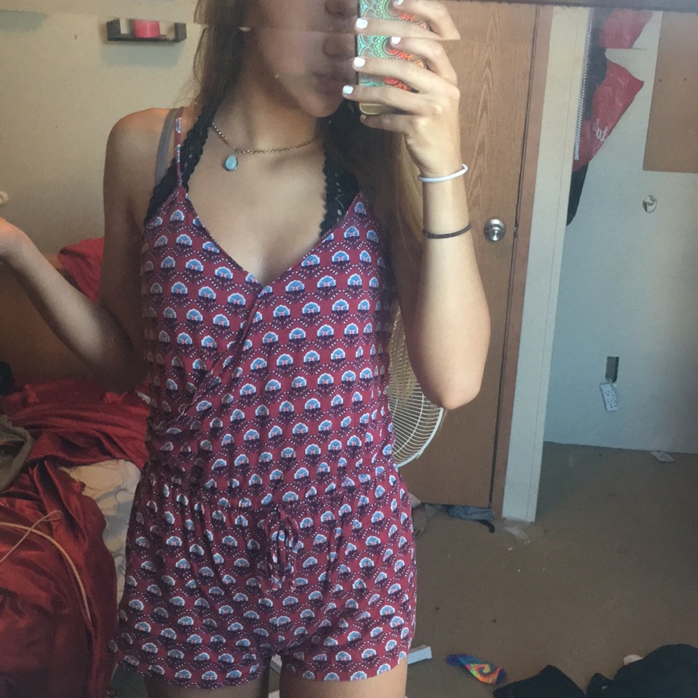 Aeropostale flower romper